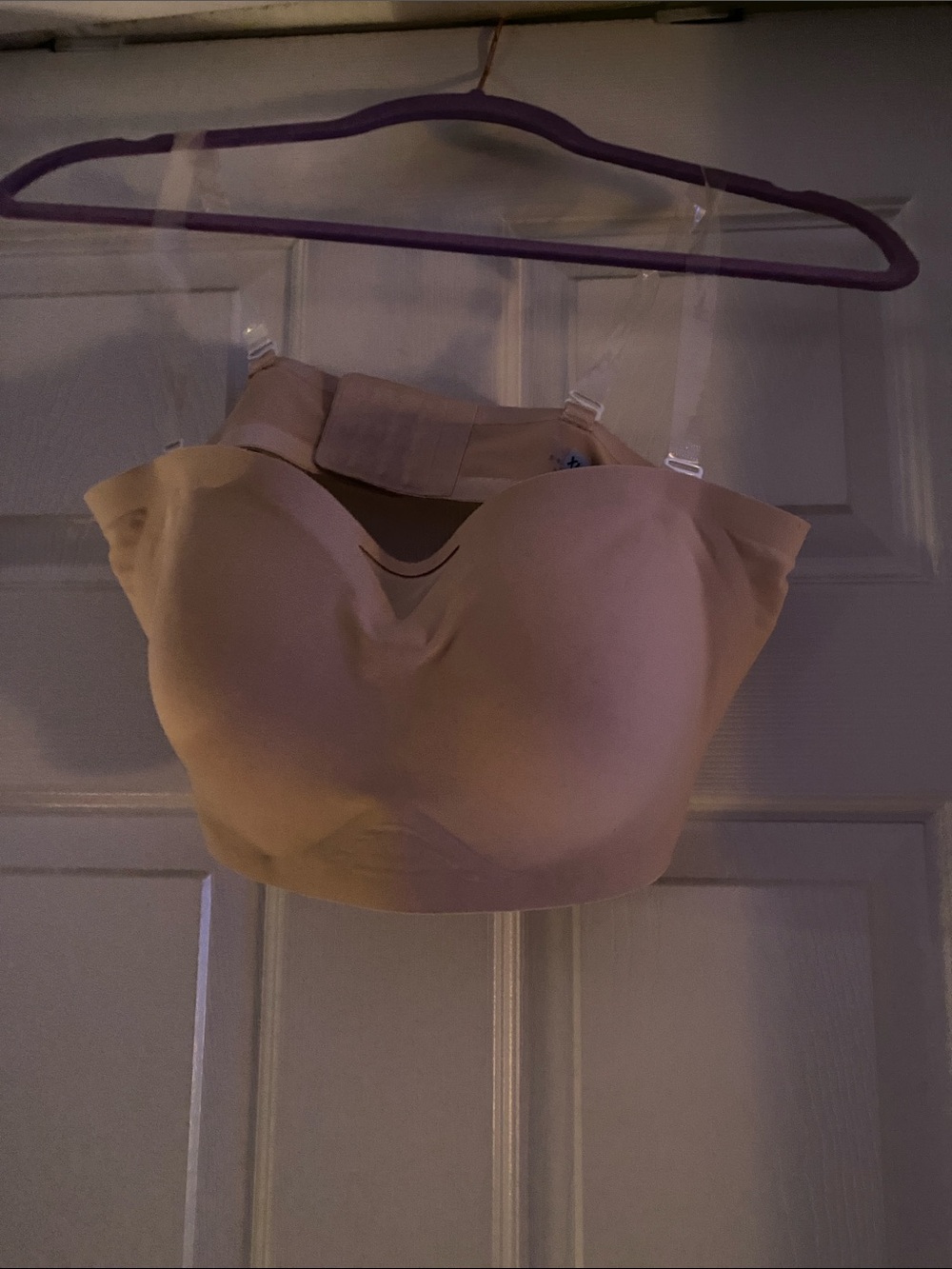 Source Unknown Nude Padded Strapless Bandeau Bra